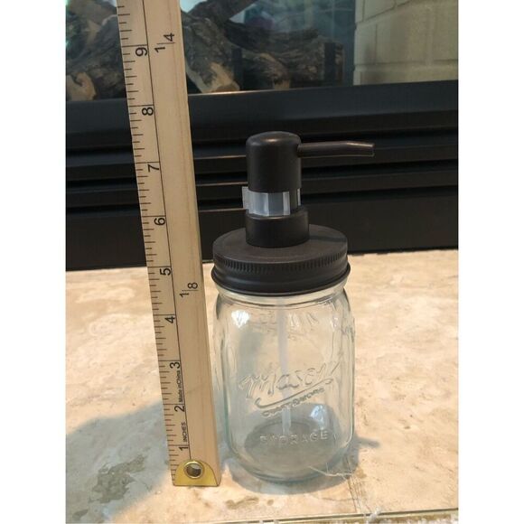 Country Primitive Mason Ball Jar 3 Piece Bathroom Accessory Set NWOT - Picture 6 of 9